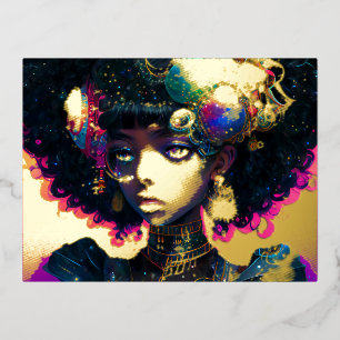 Adorned Knight Folien Feiertagspostkarte