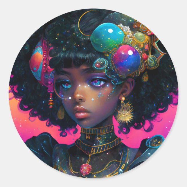 Adorned Knight Runder Aufkleber (Vorderseite)