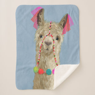 Adorned Llama - Beige Sherpadecke