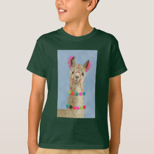 Adorned Llama - Beige T-Shirt