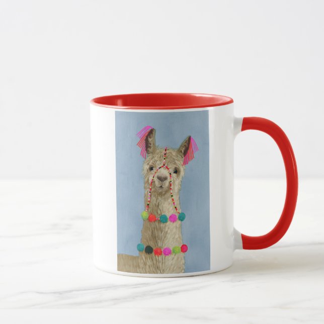Adorned Llama - Beige Tasse (Rechts)