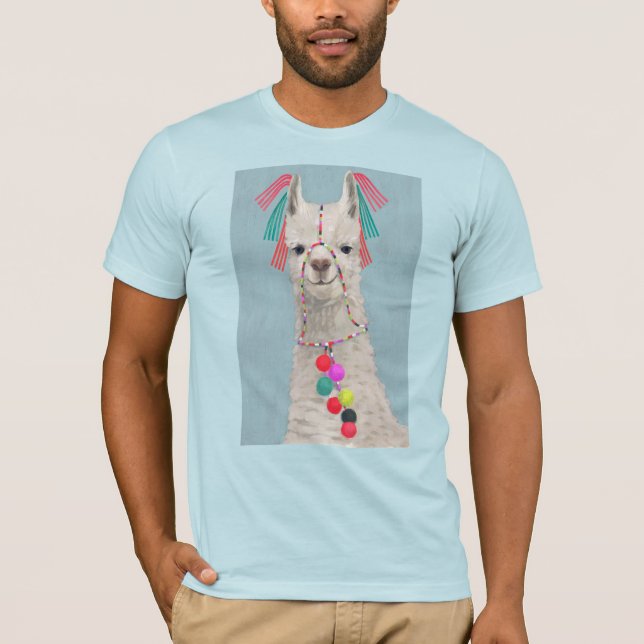 Adorned Llama - White T-Shirt (Vorderseite)