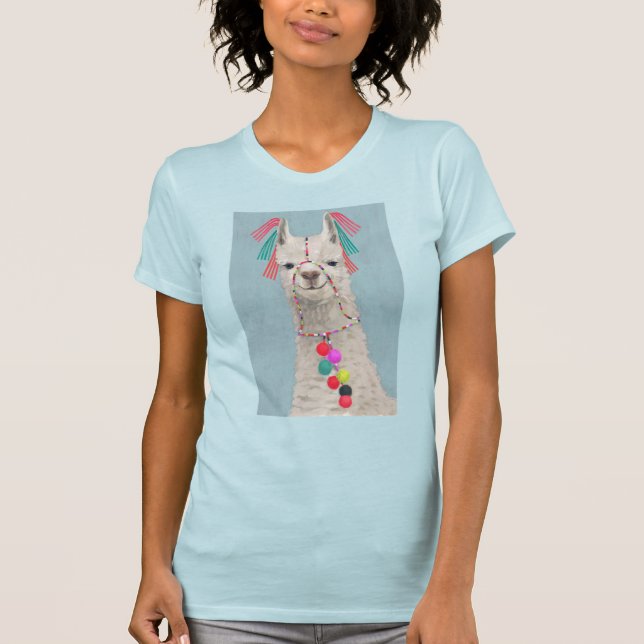 Adorned Llama - White T-Shirt (Vorderseite)