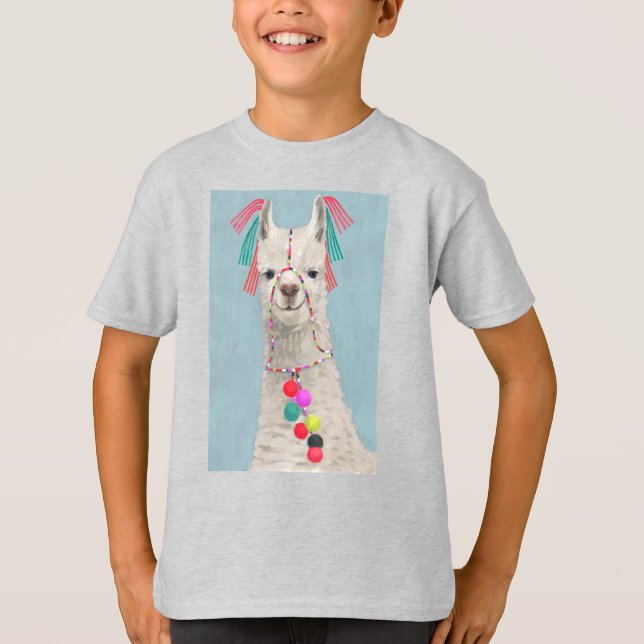 Adorned Llama - White T-Shirt (Vorderseite)