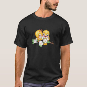 Adorobale Gelbe Vögel Blume Kleidung für Teen Gi T-Shirt
