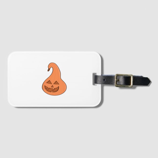 Adorobale Pumpkin Gepäckanhänger (Vorderseite (Horizontal))