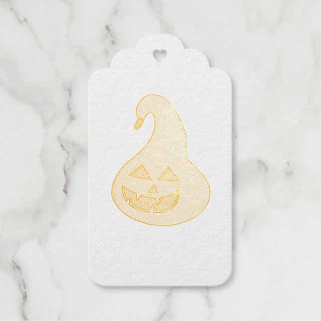 Adorobale Pumpkin Geschenkanhänger (Vorderseite)