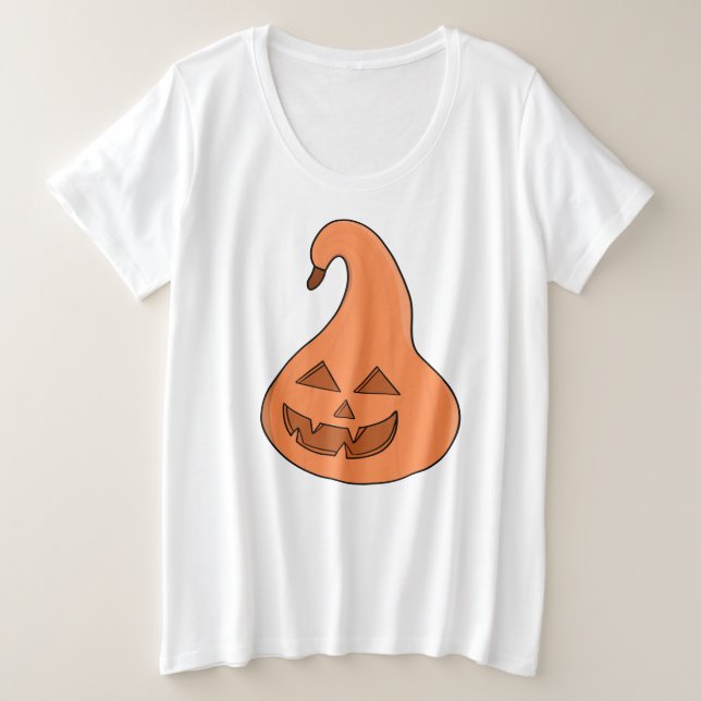 Adorobale Pumpkin Große Größe T-Shirt (Design vorne)