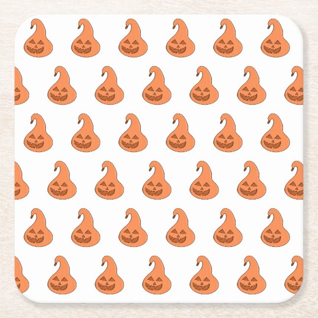 Adorobale Pumpkin Rechteckiger Pappuntersetzer (Vorderseite)