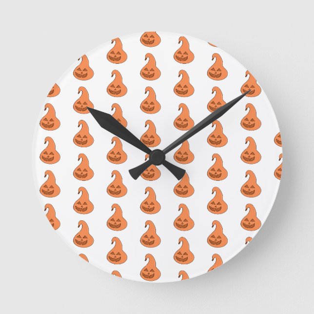Adorobale Pumpkin Runde Wanduhr (Vorderseite)