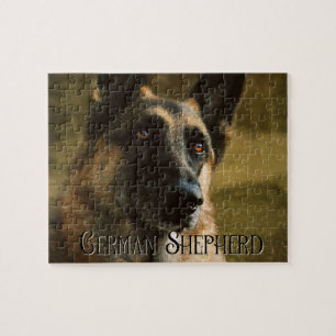 Adoroing Schäferhund-Foto Puzzle