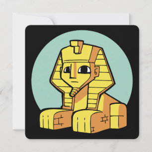 Adortable Ägyptische Große Sphinx Feiertagskarte