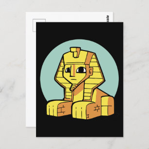Adortable Ägyptische Große Sphinx Postkarte