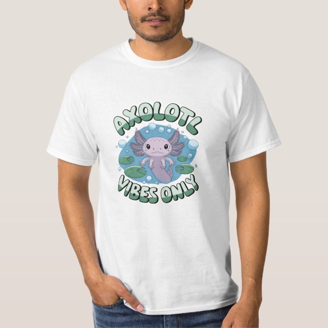 Adortable Axolotl Kunst für Haustiere T-Shirt (Vorderseite)