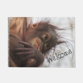 Adortable Begrüßung Baby Orangutan Doormat Fußmatte
