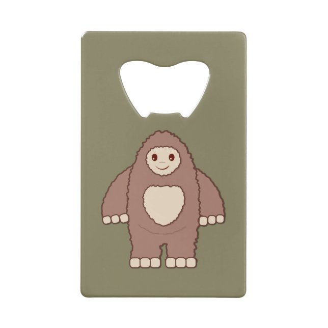Adortable Bigfoot Geldbeutel Flaschenöffner (Vorderseite)