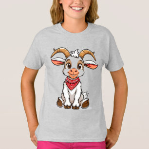Adortable Cartoon Goat T-Shirt