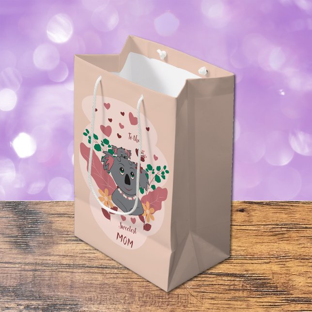 Adortable Cartoon Koala Geschenktasche Mittlere Geschenktüte (Von Creator hochgeladen)