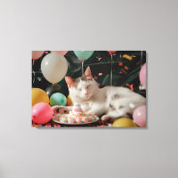 Adortable Cat Geburtstagsfeier Design