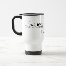 Adortable Cat Travel Mug - Niedlich und Minimalist Reisebecher