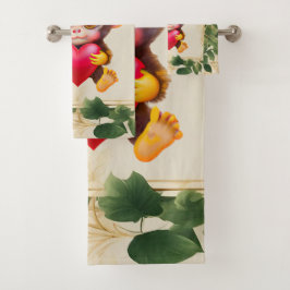 Adortable Dschungel Badhandtuch Set