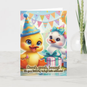 Adortable Duck Birthday Grußkarte Karte