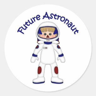 Adortable Future Astronaut T-Shirts und Geschenke Runder Aufkleber