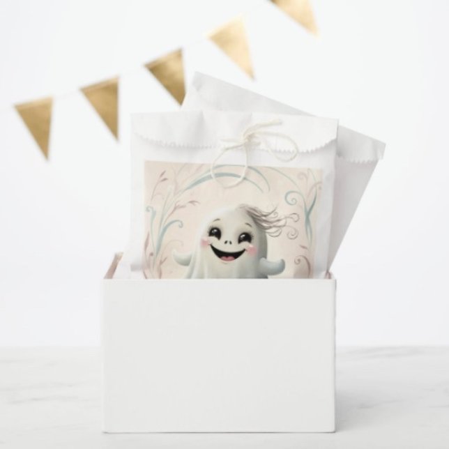 Adortable Ghosting Friend Halloween Design Geschenktütchen (Favor Bag Dimensions: 5.75”x8” sold in sets of 50. )