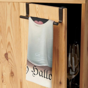 Adortable Ghosting Friend Halloween Design Geschirrtuch
