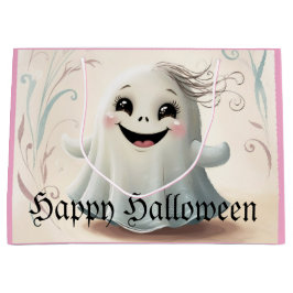 Adortable Ghosting Friend Halloween Design Große Geschenktüte