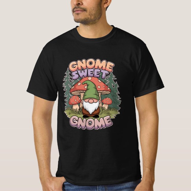 Adortable Gnome Artwork für Charm Lovers T-Shirt (Vorderseite)