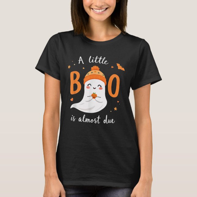 Adortable Halloween Geist ein wenig Boo ist fast d T-Shirt (Vorderseite)