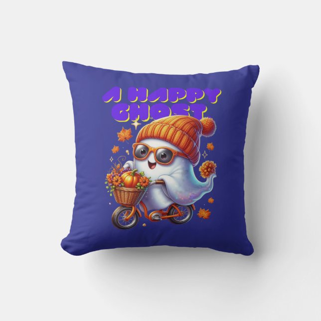 Adortable Halloween Ghost Milk Tee Kissen (Vorderseite)