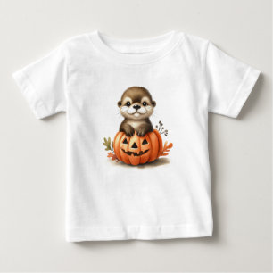 Adortable Halloween Otter Baby T-shirt