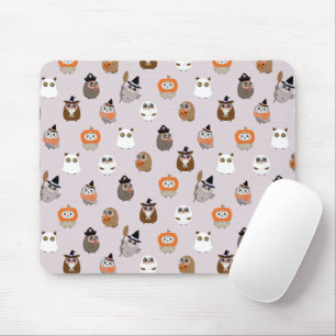 Adortable Halloween Owls Pattern Mousepad
