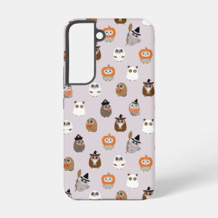 Adortable Halloween Owls Pattern Samsung Galaxy Hülle
