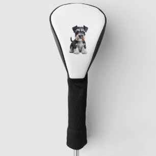 Adortable HD Miniatur Schnauzer Welpenportrait - E Golf Headcover