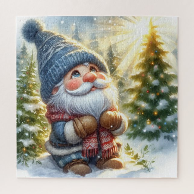 Adortable Holiday Weihnachten Gnome Puzzle (Vertikal)