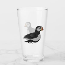 Adortable Horned Puffin Cartoon