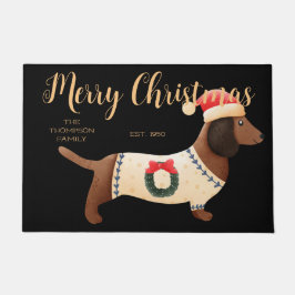 Adortable Hunde Familienname Moderner Klassiker Sc Fußmatte