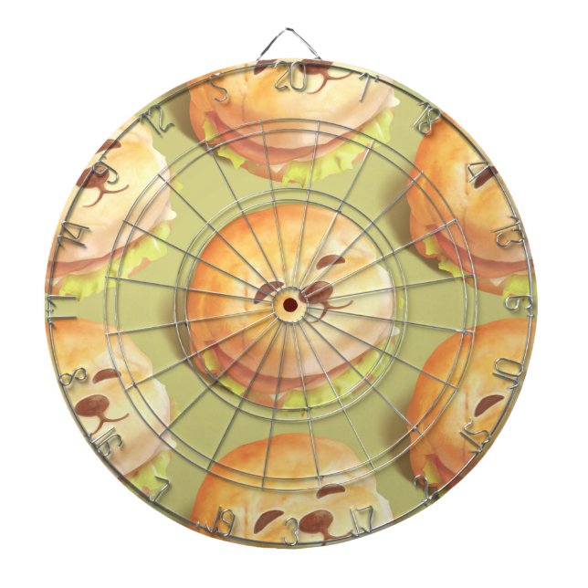 Adortable Hunde-Gesichtspferd-Muster Dartscheibe (vorne)