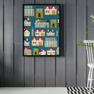 Adortable Kinderzimmer Art l School l Navy Poster