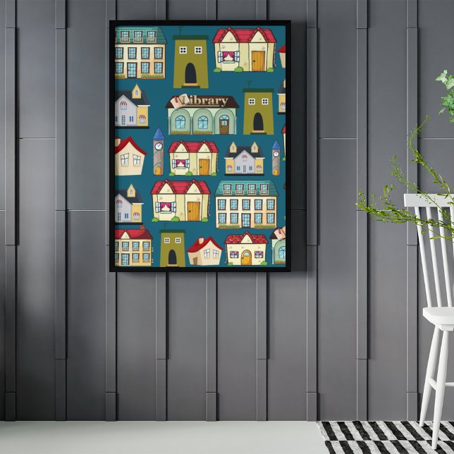 Adortable Kinderzimmer Art l School l Navy Poster (Von Creator hochgeladen)