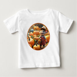 Adortable Maus mit Autumn Pumpkins Shirt
