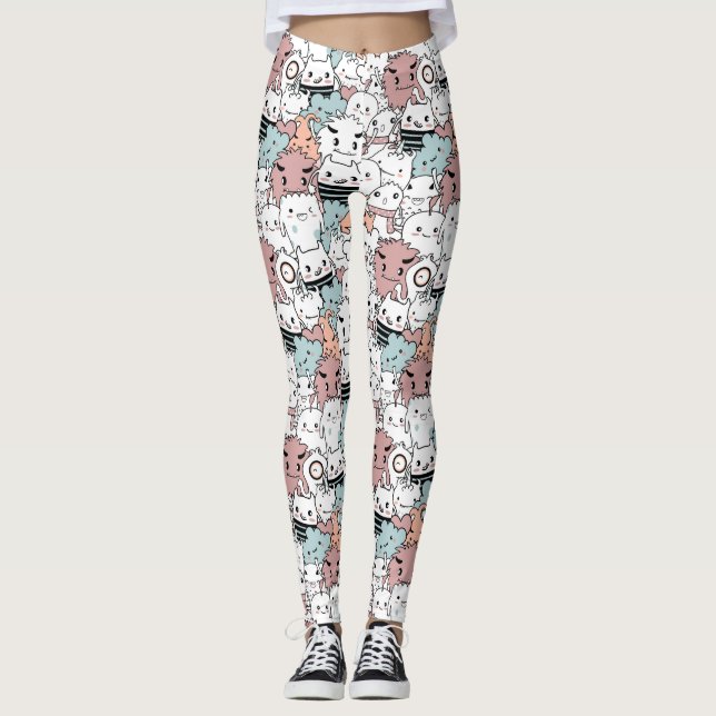 Adortable Monster Leggings (Vorderseite)