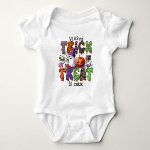 Adortable Niedlich Spooky Kids Halloween Baby Strampler