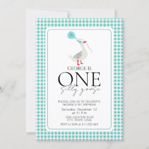 Adortable One Albern Gans Geburtstag Einladung