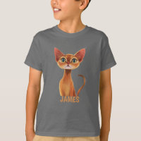 Adortable Orange Abyssinian Cat Personalisiert