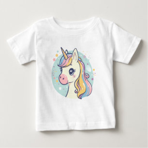 Adortable Pastel Unicorn - Niedliches Fantasiedesi Baby T-shirt