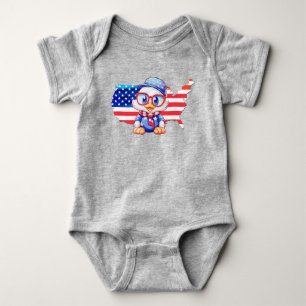 Adortable Patriotic 2 Baby Strampler